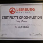 Certificate of completion from Leerburg Online University for The Electric Collar.